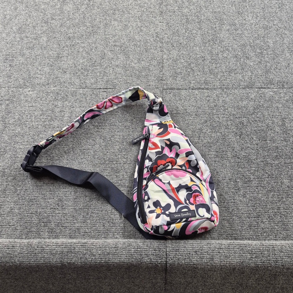 Vera Bradley Mini Sling Backpack Floral Multi Color Crossbody Bag